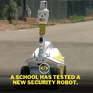 Read more about the article Santa Fe High School tests out new security robot